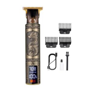 Máquina Profissional Barba e Cabelo Dragão com Visor LCD